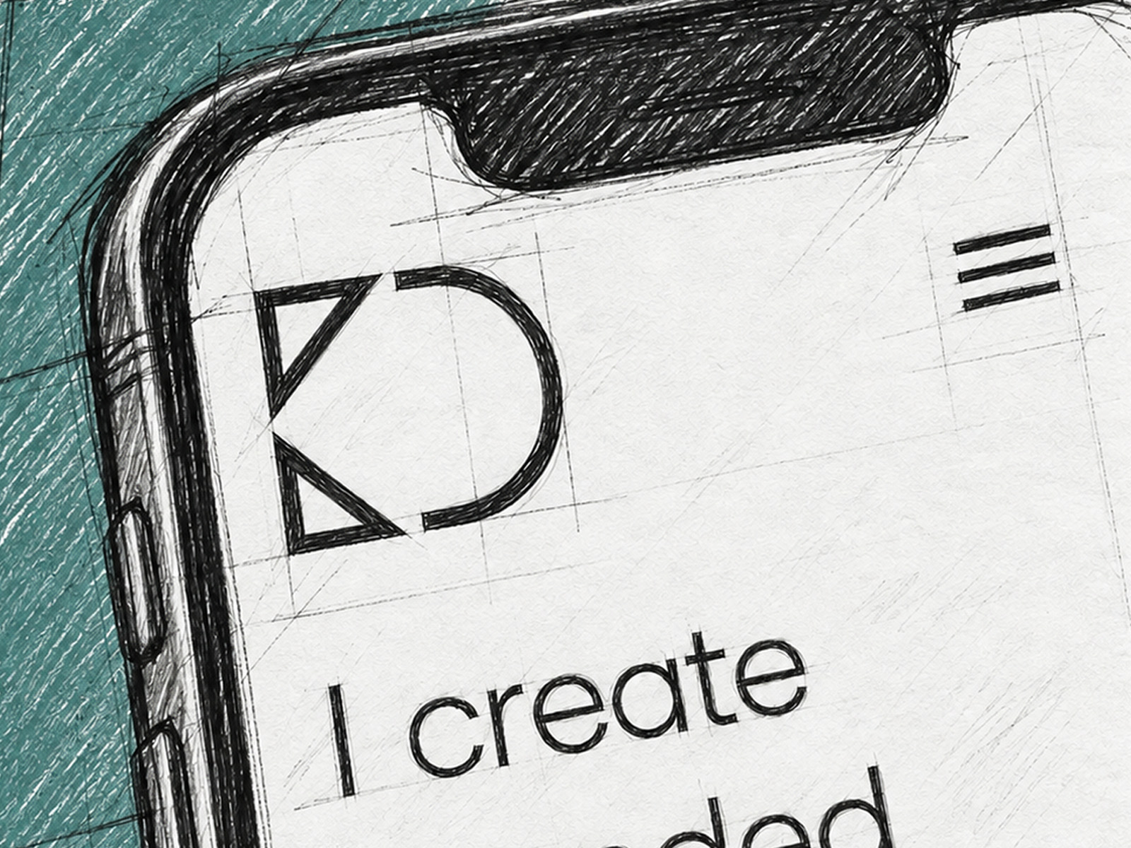 Hand-drawn close-up of a credit card edge on a teal background, with the word 'credit' visible on the card surface.